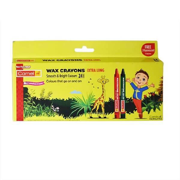 Camel Wax Crayons - 24 Shades